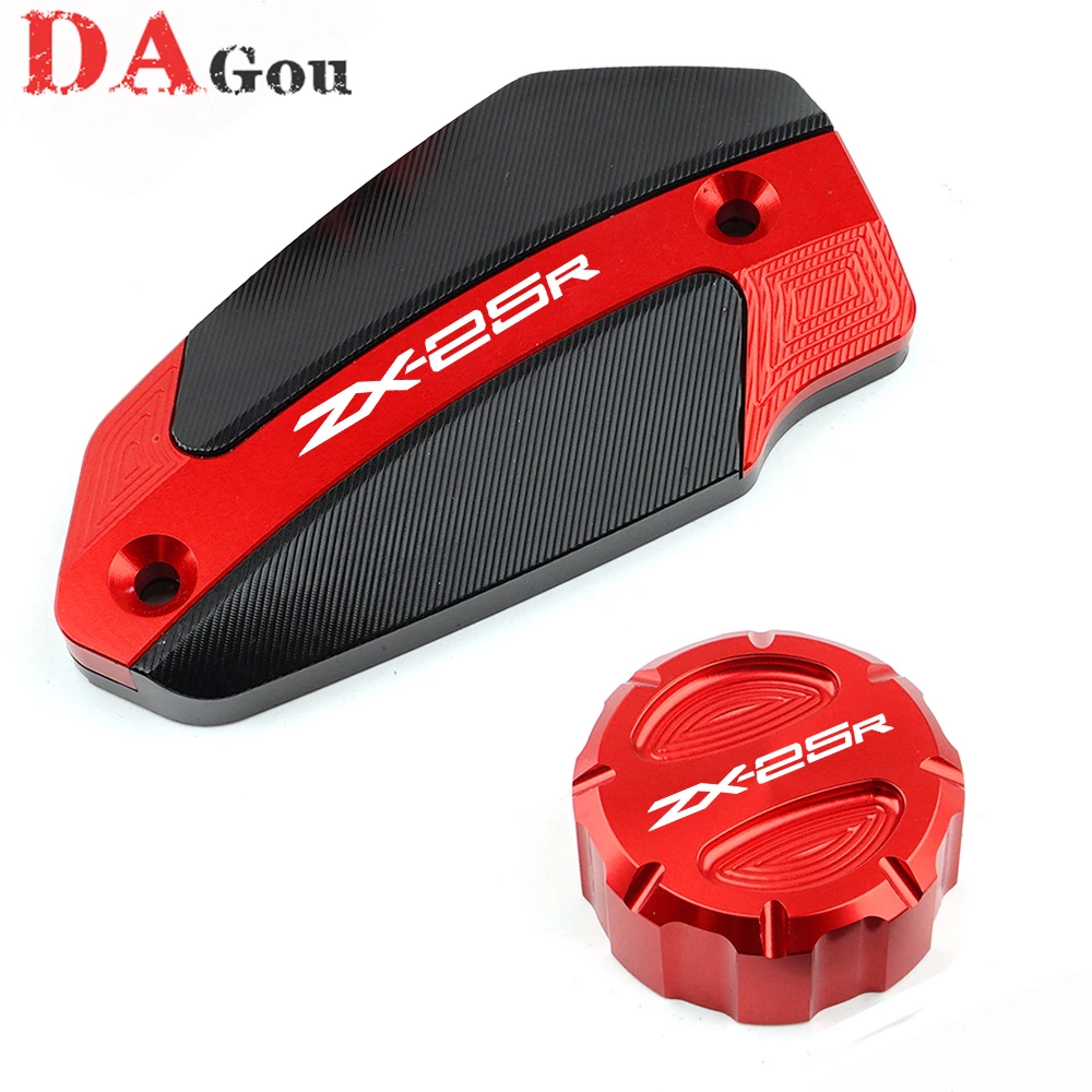 

New With Logo ZX-25R Motorcycle CNC Rear & Front Brake Fluid Reservoir Cylinder cover For Kawasaki NINJA ZX 25R ZX25R 2020 2022