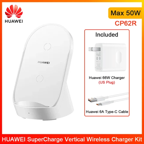 Беспроводное зарядное устройство Huawei 50 Вт CP62R SuperCharge для Huawei Mate 40 pro Mate 30 pro P40 pro iphone Samsung оригинальный huawei CP62 R