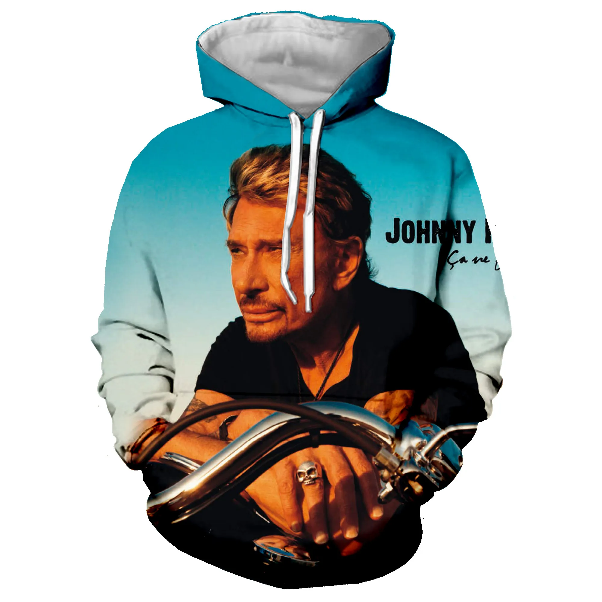 

Johnny Hallyday Hoodies Men Women Long Sleeve Coat Hip Hop Rock Clothing Fashion Streetwear 3D Print Men's Cool Punk Sweatshirt