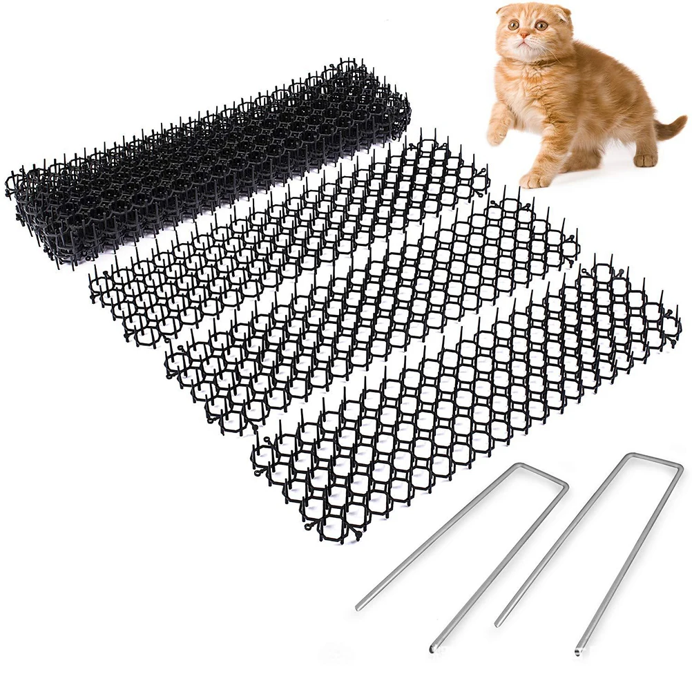 

1PC 49x13cm Cat Scat Mat Anti-Cats Net Digging Stopper Prickle Strip Home Pest Repellent Mat Digging Stopper for Indoor Outdoor