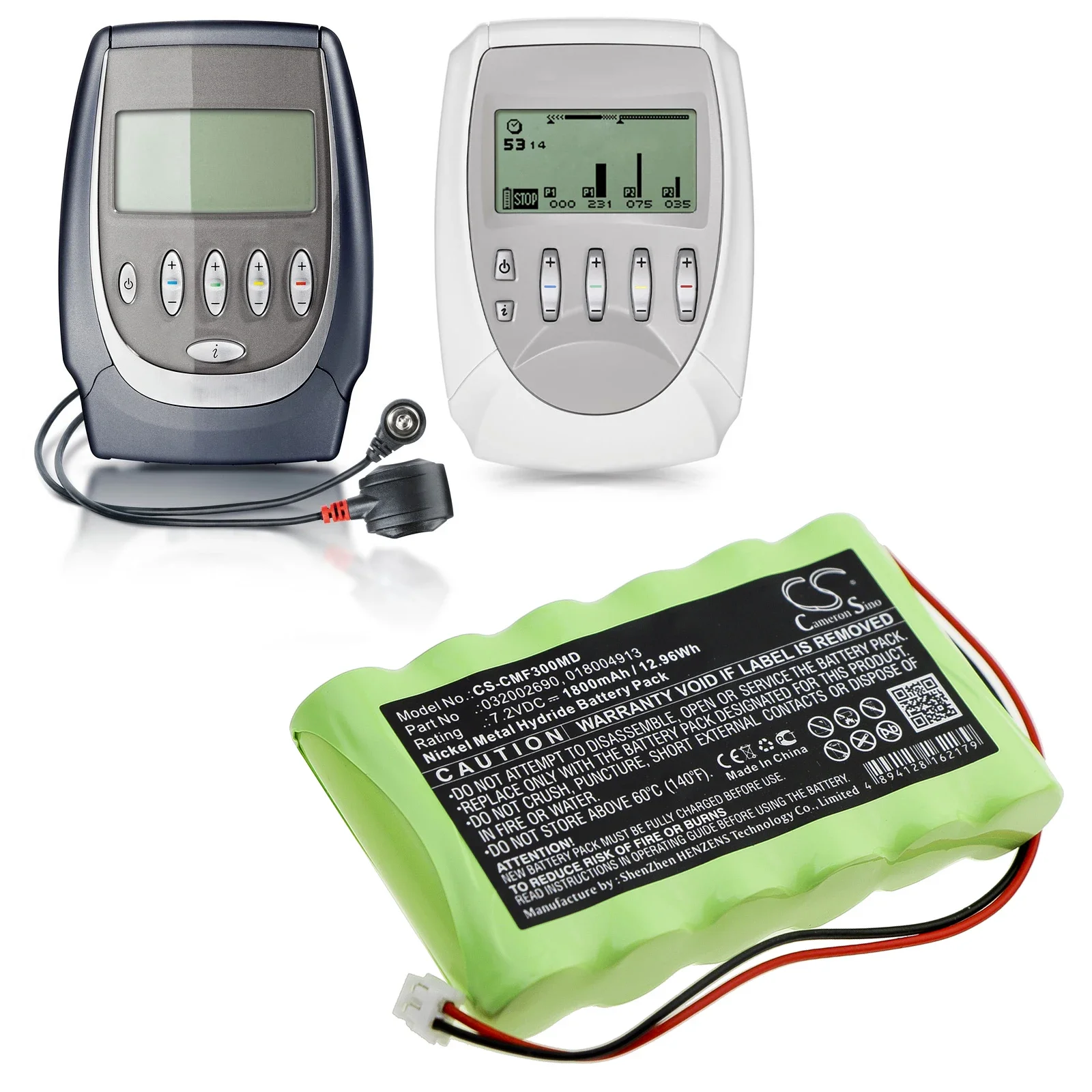 Сменный аккумулятор для Compex: Micro,Theta Stim,mi-Theta Pro,Sport,Fitness Tens,018.004.913, 032002690 ,MediCompex,Medical-1800мАч (art.: 3920cd147e493) - 3920cd147e493