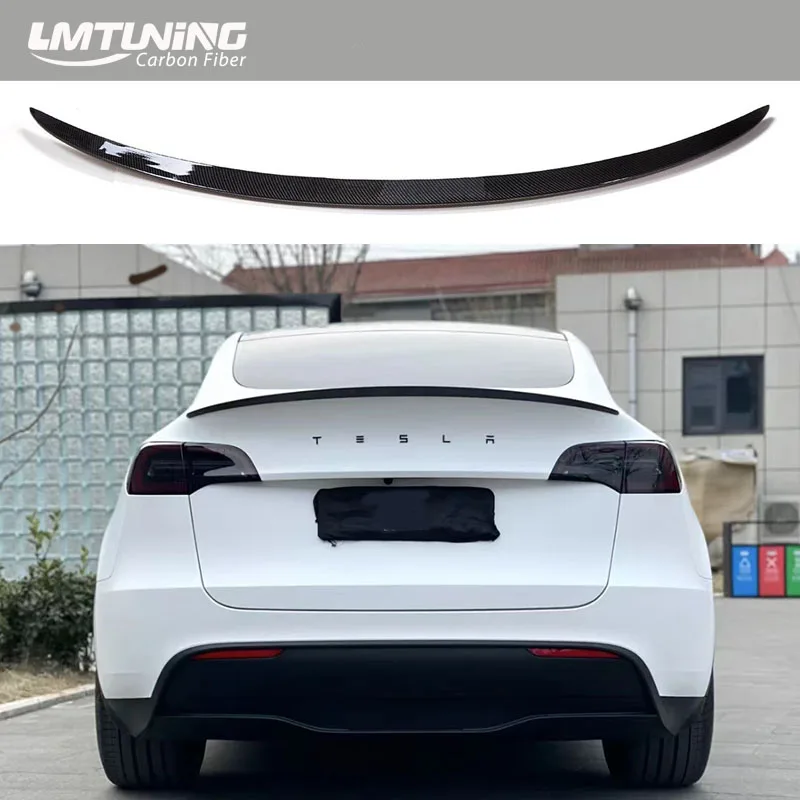 

Rear Trunk Spoiler For Tesla Model 3/Y 2019-2022 Trunk Spoiler Lip Carbon Fiber ABS Wing Spoiler Car Styling Accessories