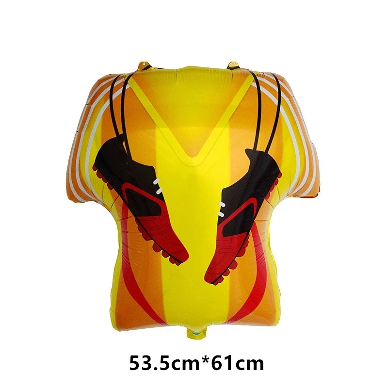 1Set Soccer Balloons Banner Football Jersey Club Sport Champion Trophy Fans Latex Ballon Boy Birthday Party Decor Meet Game Flag - купить по