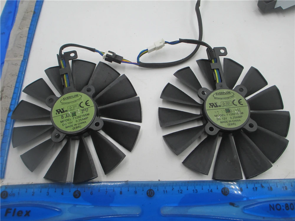 

FDC10M12S9-C T129215BM T129215SM PLD10010S12H 95 мм для ASUS STRIX RX 470 580 570 GTX 1050Ti 1070Ti 1080Ti вентилятор игровой видеокарты
