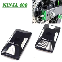 for kawasaki ninja 400 ninja400 2018 2021 motorcycle accessories cnc aluminum alloy rear fork spindle chain adjuster blocks