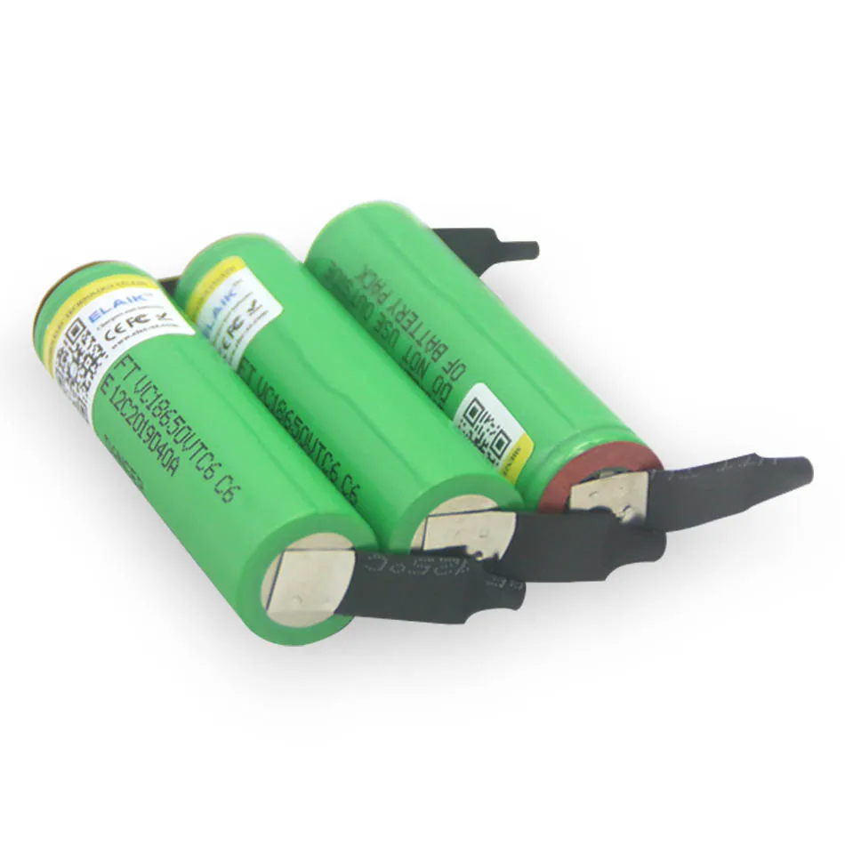 

2023 ELAIK VTC6 3,7 V 3000mAh 18650 Li-Ion Akku 30A entlaнавоз для 18650VTC6 батарея + DIY никелевый плоттер