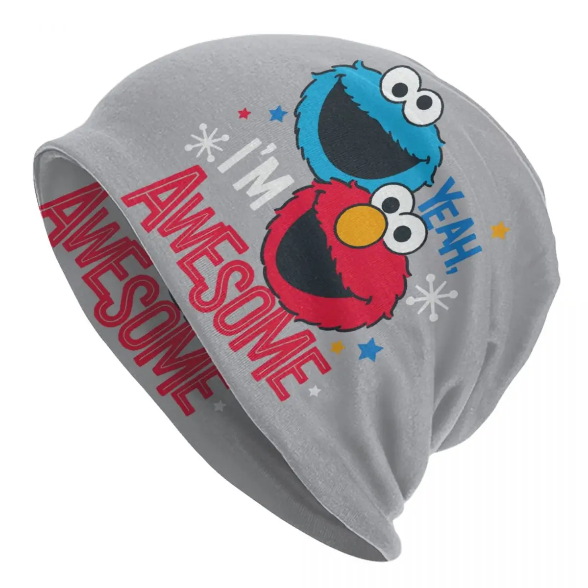 

Cartoon Sesame Street Cookie Monster Skullies Beanies Caps Men Women Unisex Street Winter Warm Knitting Hat Adult Bonnet Hats