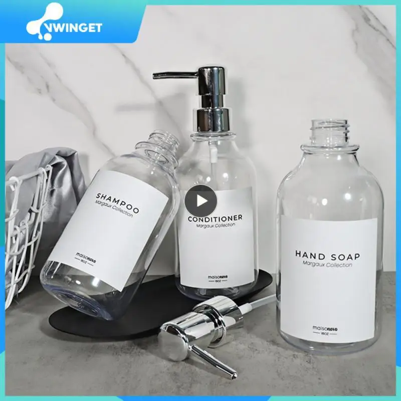 

1~8PCS 300/500ml Soap Dispenser for Bathroom Large Capacity Shampoo Shower Gel Bottles Refillable Lotion Liquid Storage