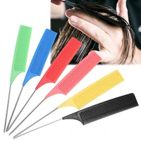 6pcs salon highlighting hair comb dyeing hair separate tail comb anti static heat resistant hairdressing comb hairdressing tools