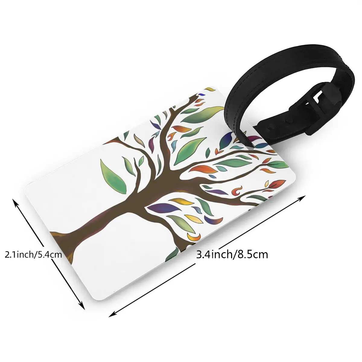 Рисунок 2 - Яркая бирка для багажа с цветными листьями