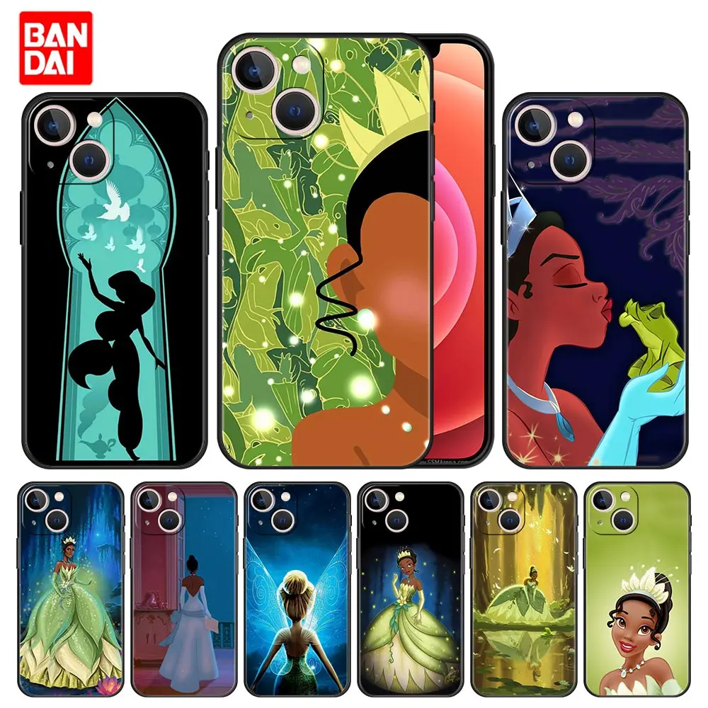 

Cover Case for iPhone 11 12 13 Pro Max SE 2020 11pro 12pro 13pro Mini Soft Capa Armor Funda Cell Fashion Disney Tiana Princess