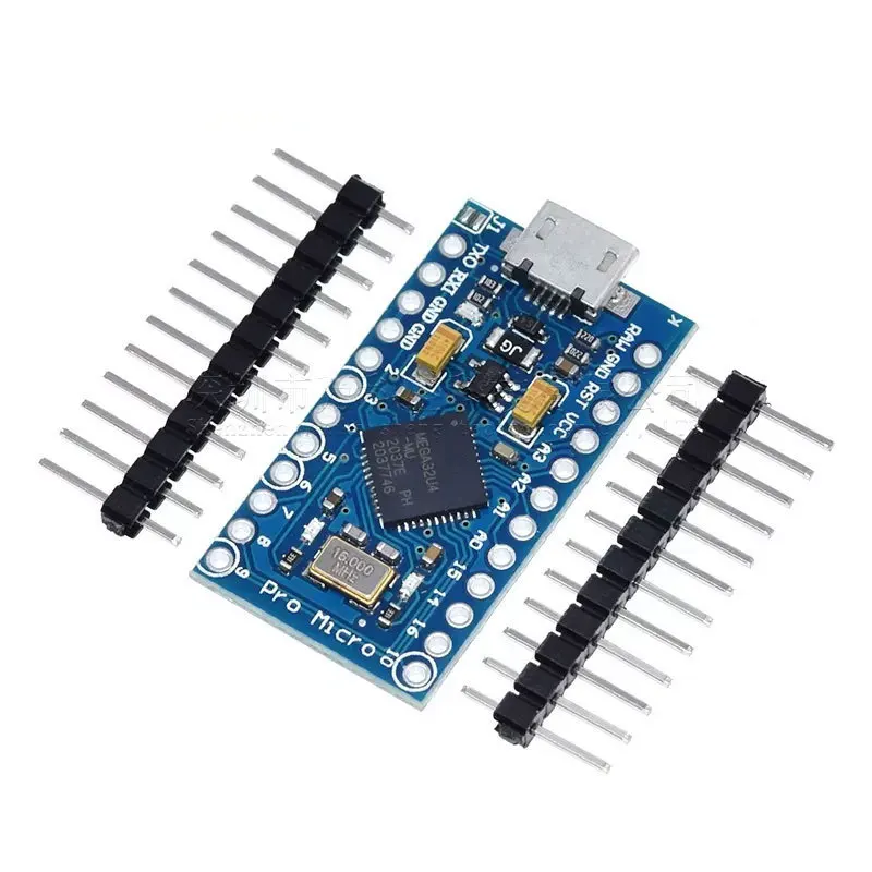 

Замена ATmega32U4 TZT Pro Micro ATmega32U4 5 в 16 МГц для Arduino Pro Mini с 2-рядным штырьковым разъемом для интерфейса Mini Usb, 20 шт.