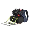 3m Dual Dog Leash Auto Retractable LED Light Traction Ropes For 2 Small Dogs Cats Walking Running Training Travel Pet Supplies 2