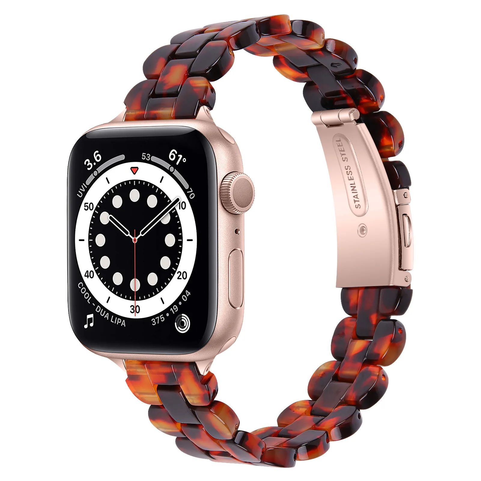 Resin strap for apple watch 7 band 41mm 45mm 44mm 40mm 42mm/38mm correa smartwatch Loop bracelet for iwatch series 6 se 5 4 3 2