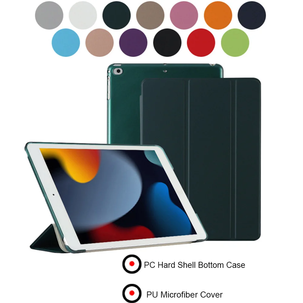 Умный чехол для iPad Mini 1 2 3 4 5 6 7 9 дюйма Ультратонкий из искусственной кожи +