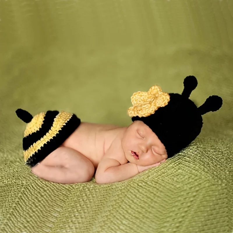 

0-6Month Baby Sets Baby Girls Clothes Baby Boys Clothes Animal Style Knit Newborn Photography Accessories Newborn Costume