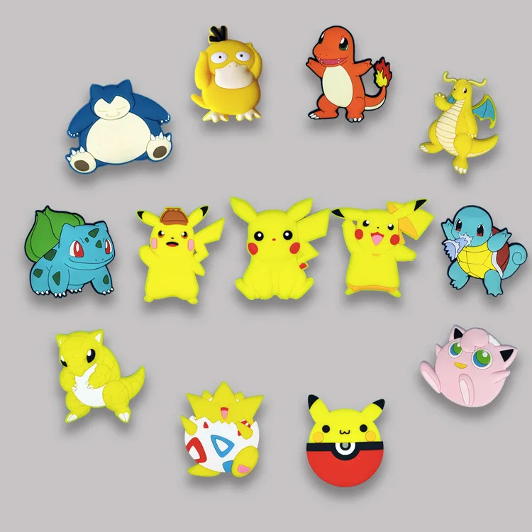 

Pokémon Pikachu Refrigerator Stickers Three-dimensional Glue Cartoon Refrigerator Stickers Magnetic Stickers House Decoration