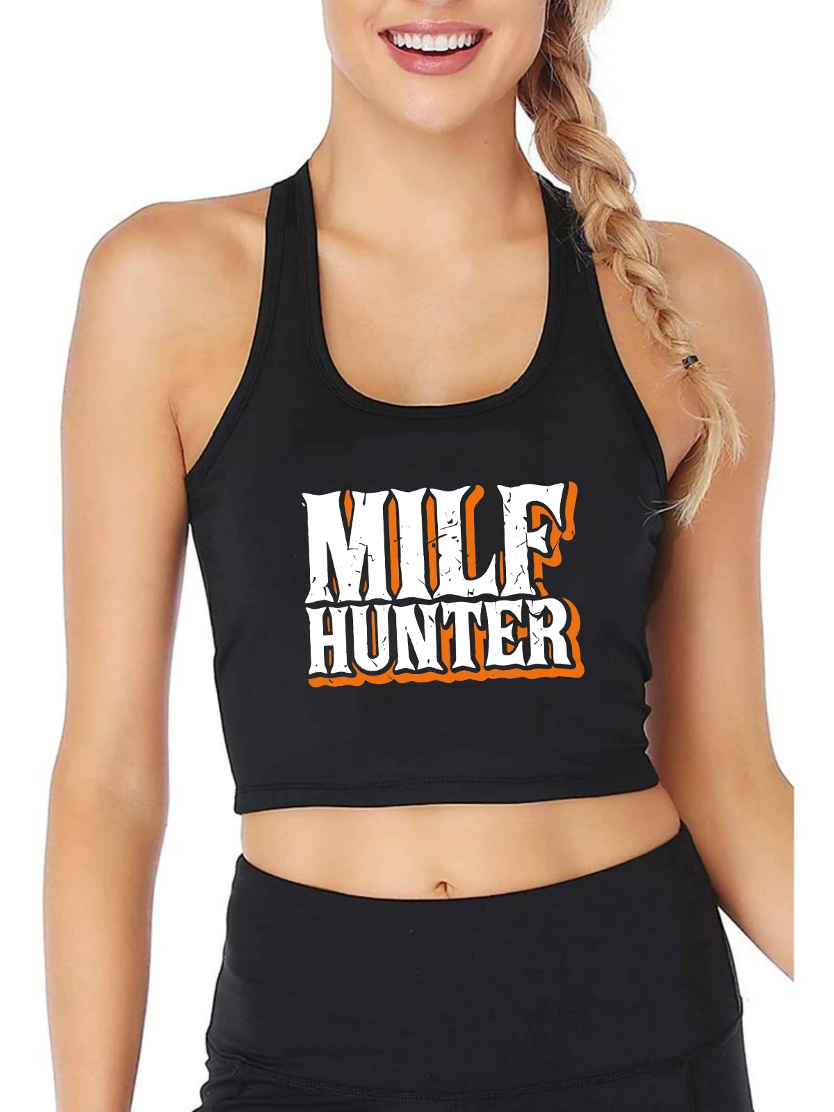 Кроп-Топ женский облегающий хлопковый