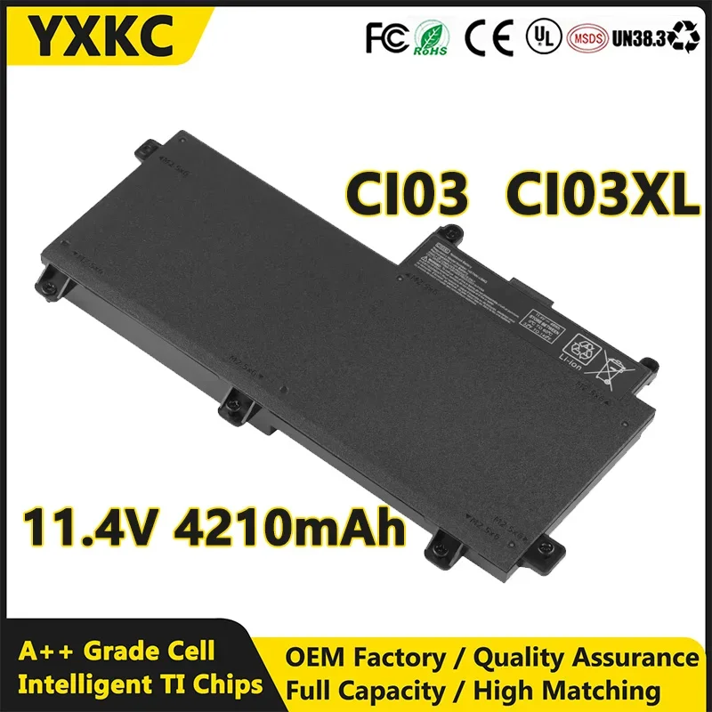 Новый Сменный аккумулятор CI03 CI03XL 11 4 в 48 Втч HSTNN-UB6Q 801554-001 совместим с HP ProBook 640 G2 645 650