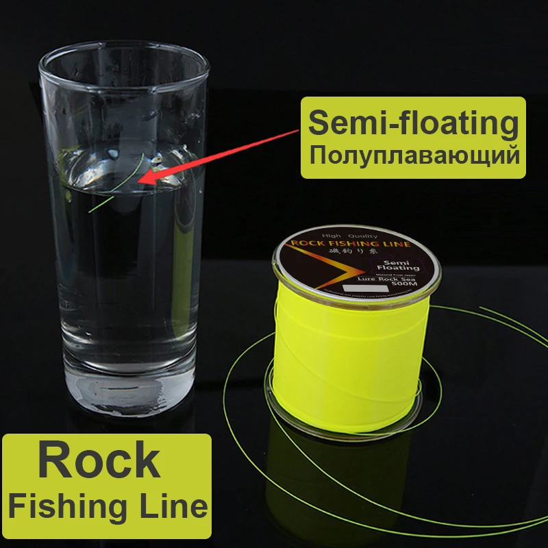 500m Semi-Floating Rock Fishing Line High Quality Wear Resistant Nylon Line Resistance Stretchable Sea Pole Equipment for Lure enlarge