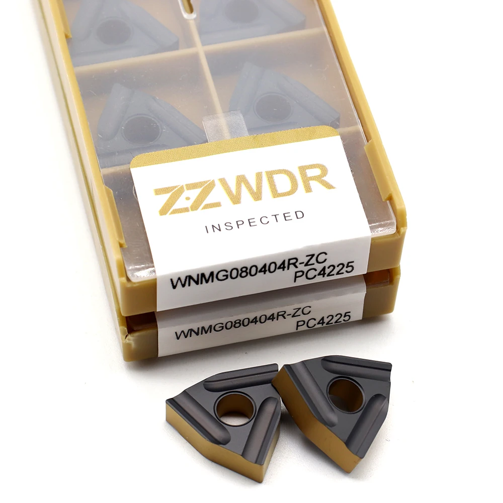 

WNMG080404R ZC PC4225 10 шт., внешние Токарные пластины, токарные инструменты, фрезерный станок, твердосплавная пластина для стали