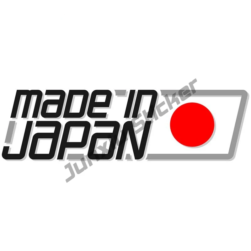 

JDM Refit Car Stickers Made In Japan Japanese Flag Racing Drifing Bumper Camper Rear Windshield Trunk Motor SUV Car Decal KK13cm