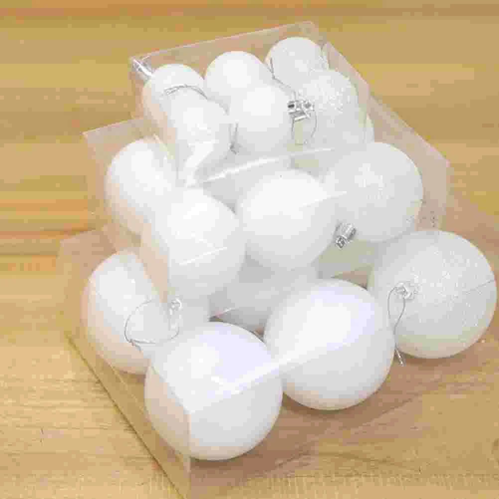 

6pcs Christmas Balls Ornaments Plastic Xmas Balls Party Decorative Xmas Party Decorations Balls