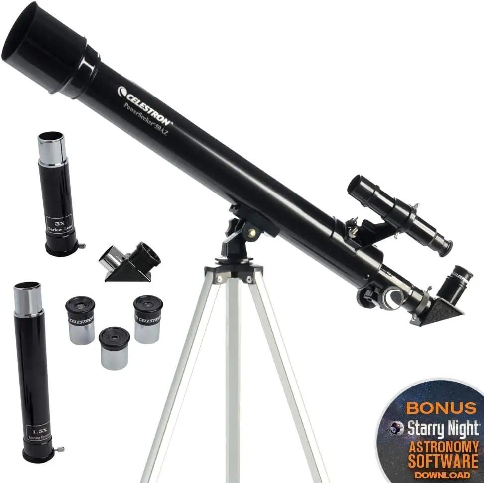 Celestron  PowerSeeker 50AZ  Manual Alt-Azimuth Telescope fo