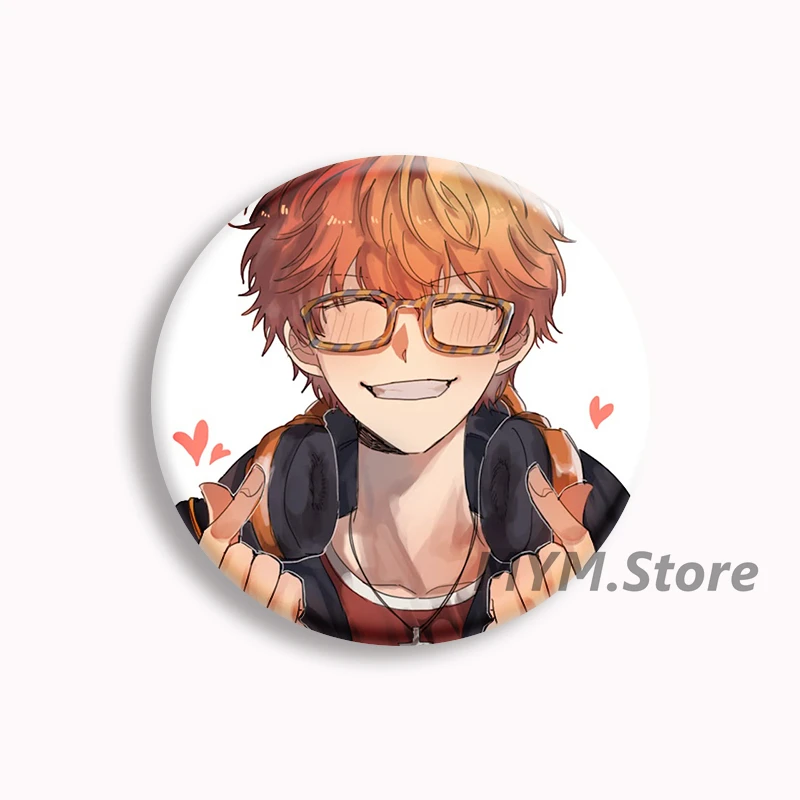 Фото Аниме игра Mystic Messenger кнопка булавка Yoosung Zenny 707 Jumin Saeran брошь значок сумка Декор аксессуары для фанатов коллекционные подарки №5