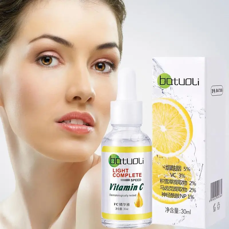 

30ml Vitamin C Facial Serum Hydrating Anti Wrinkle Face Essence Revitalize Fine Lines Vitamin C Whitening Moisturizer Skin Care