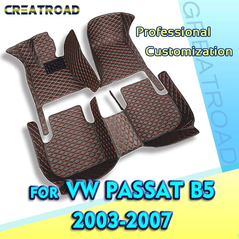 Car Floor Mats For VW Volkswagen Passat B5 2003 2004 2005 2006 2007 Custom Auto Foot Pads Carpet Cover Interior Accessories |