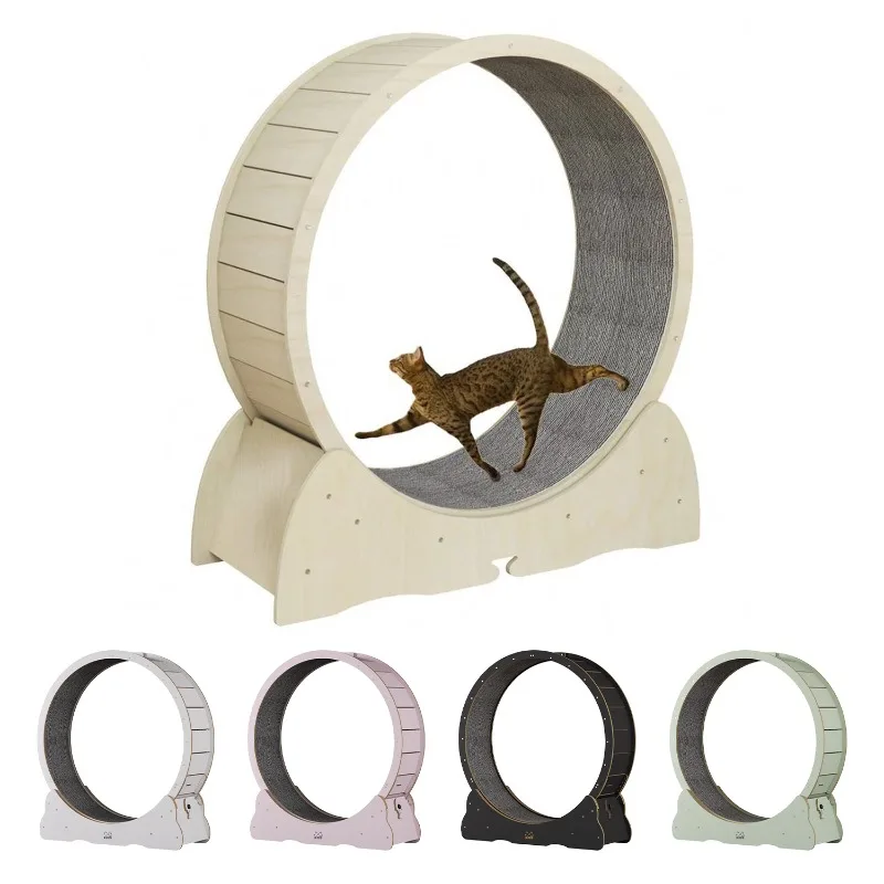 

Роликовая доска для беговой дорожки для домашних животных, упражнение на деревянный протектор домашних животных для кошек, антидепрессивная доска из волокна, Интерактивная