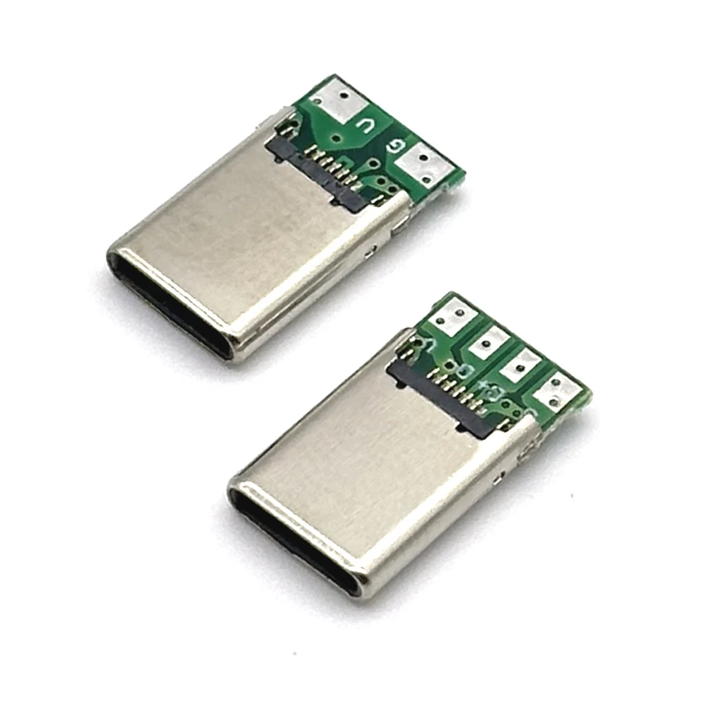 1/20 шт. 2 А разъем USB 3 1 типа C контакта 4 штекер для припоя провода и кабеля 16