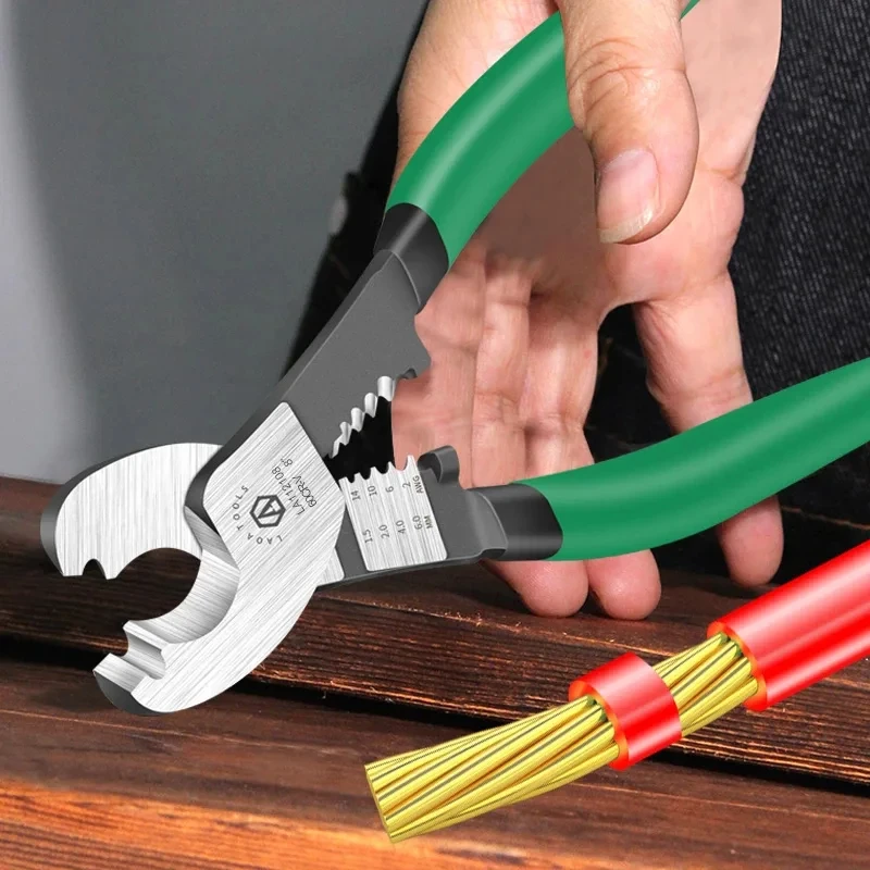 Резак для кабеля LAOA CR-V с плоскогубцами зачистки проводов многофункциональные