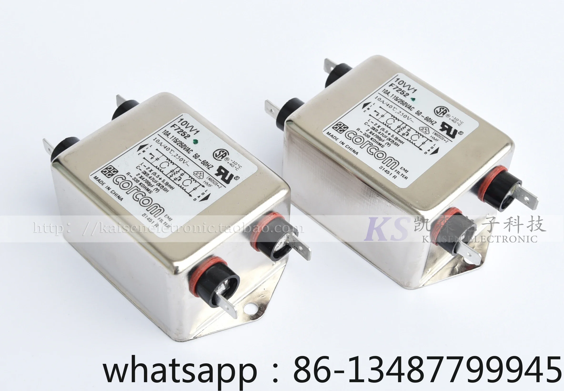 10VV1 10A F7252 6609043-3 Фильтр Corcom VDE для беговых дорожек, защита от электромагнитных помех (art.: 3920daa6b4c4b) - 3920daa6b4c4b