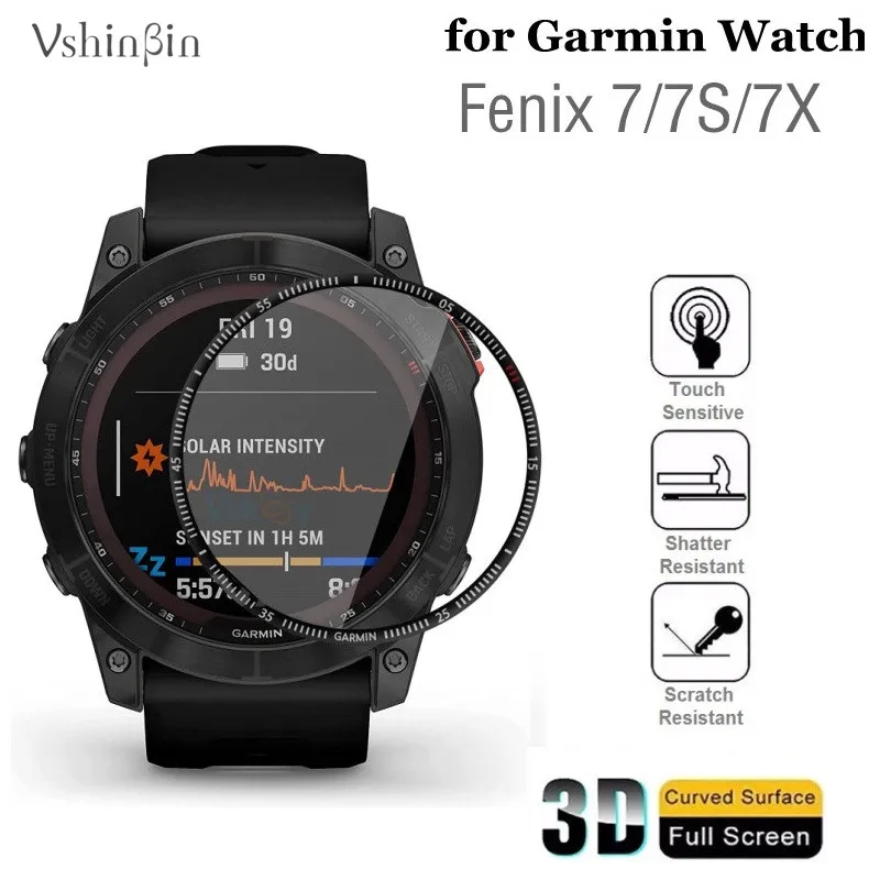 

10PCS 3D Curved Soft Screen Protector for Garmin Fenix 7X 7S Smartwatch Full Cover Anti-Scratch Protective Film for Fenix 7