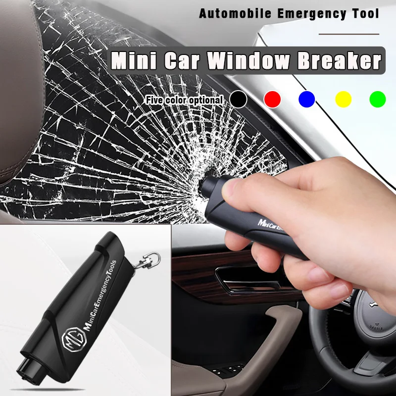 

Portable Car Safety Hammer Car Window Breaker for MG 3 5 6 7 GT GS Hector HS ZS ZX EZS EHS 3SW MG3X-Cross Car Keychain