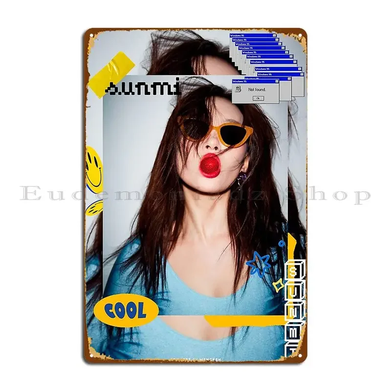 Металлический знак Sunmi Edit персонализированная вечеринка забавный кинотеатр