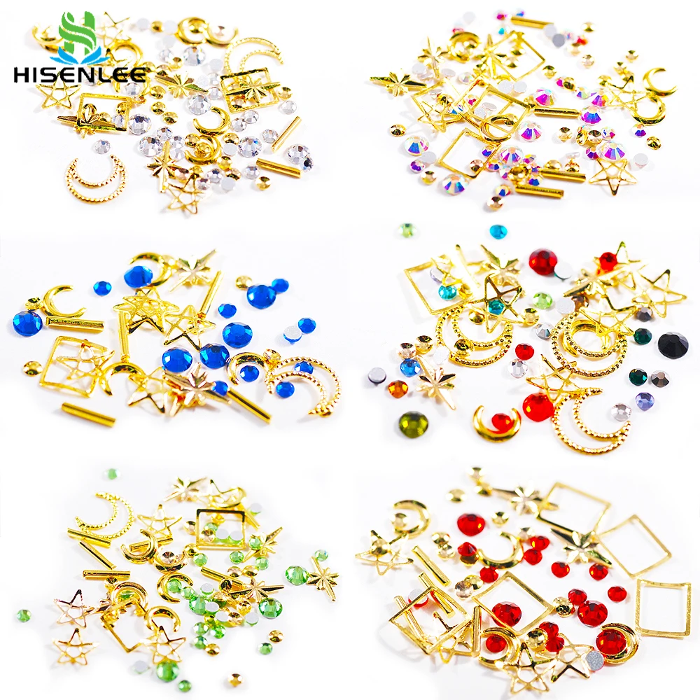 

Высококачественные разноцветные стеклянные стразы, металлическая рамка стразы, заклепки, дизайнерские декоративные инструменты для маник...