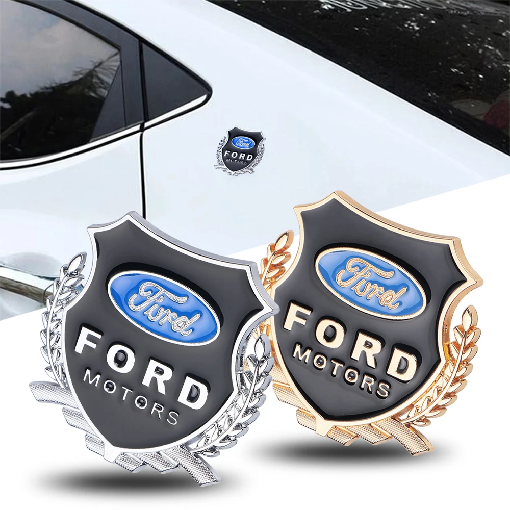 Металлическая 3d-эмблема для стайлинга автомобиля 2 шт. Ford Fiesta Mondeo Fusion Explorer Escape Edge