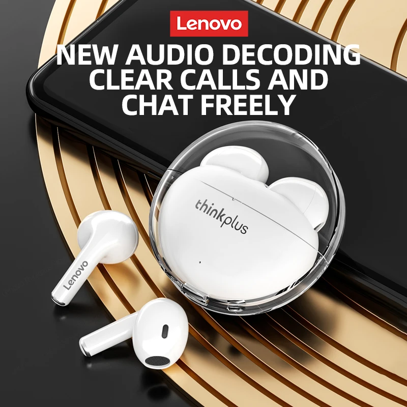 Tanie Oryginalny Lenovo LP80 Pro TWS Zestaw Słuchawkowy Bluetooth 5.3 RGB Sport HIFI Podwójna Redukcja Szumów Bezprzewodowe Słuchawki Do Gier O Niskim Opóźnieniu