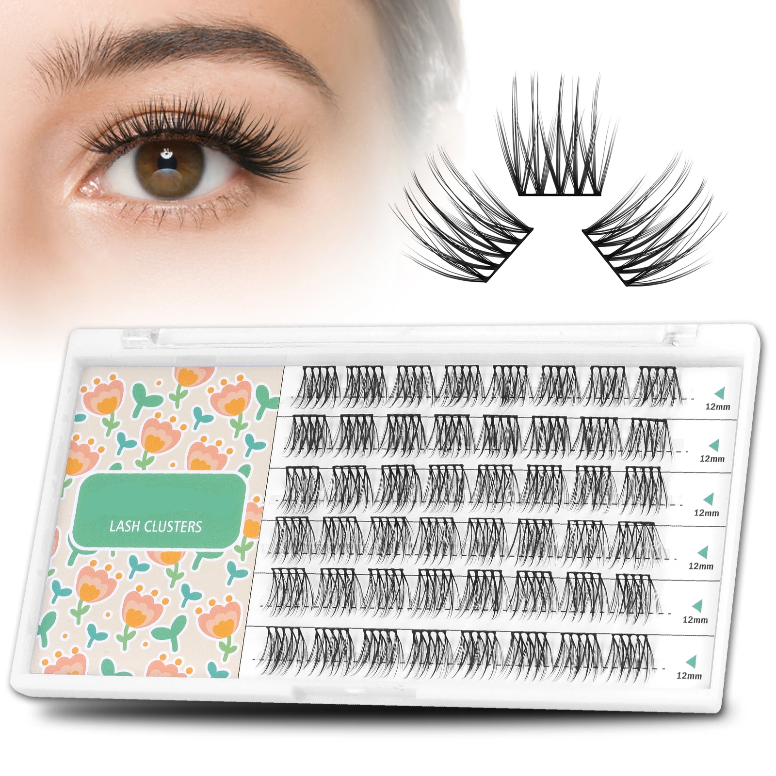 Накладные ресницы DIY отдельные сегментированные для наращивания пушистые