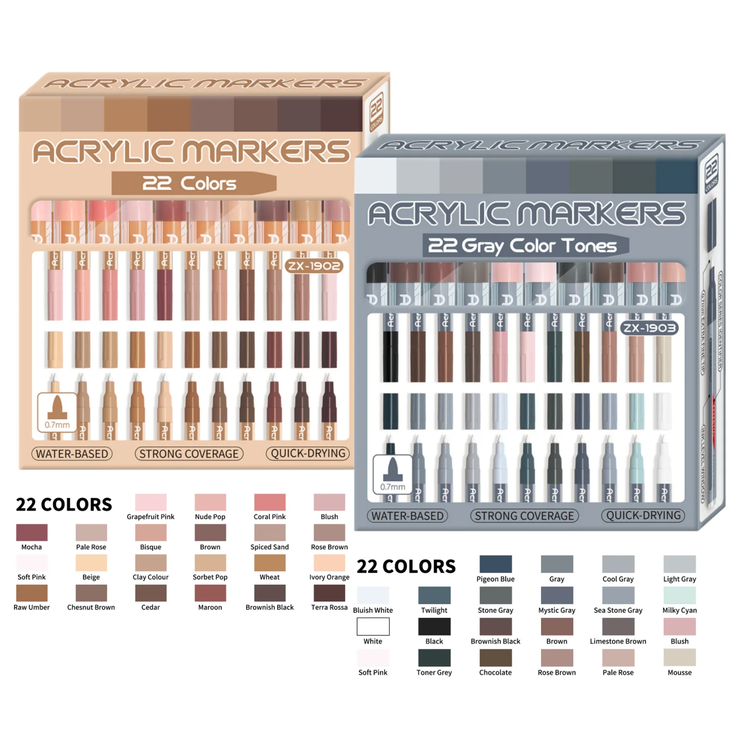 

Маркеры для рисования Pro Color Art 22 цвета