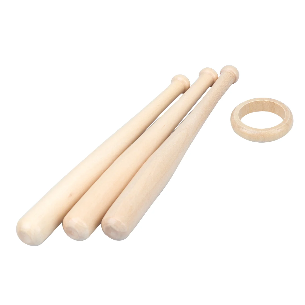 

Baseball Bat Wooden Baseball Bat Rustic Baseball Base Holder with Wood Rings for Tennis Soccer without Baseball