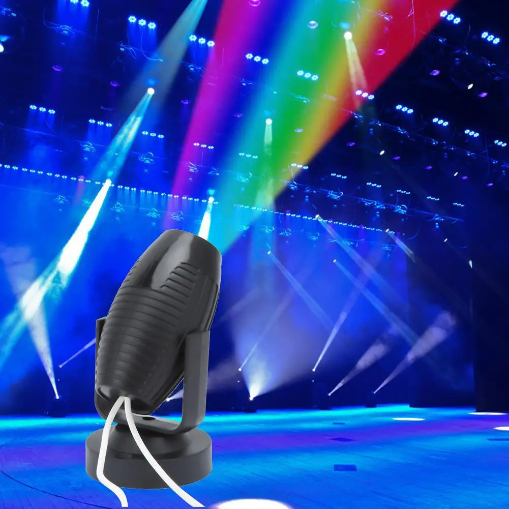 

1/2/5/Pcs 360 Degree RGB LED Stage Spotlight 85-265V KTV Bar DJ Disco Party Wedding Atmosphere Spot Beam Lamp Black Shell