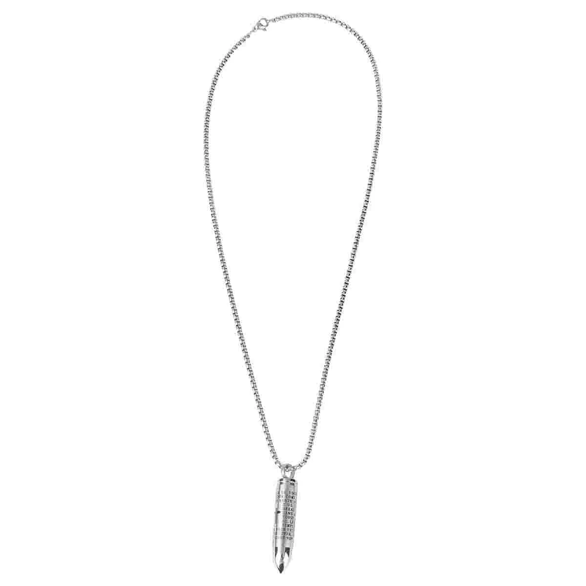 

1Pc Cinerary Casket Unscrewable Neck Jewelry Bullet Shape Cross Pendant