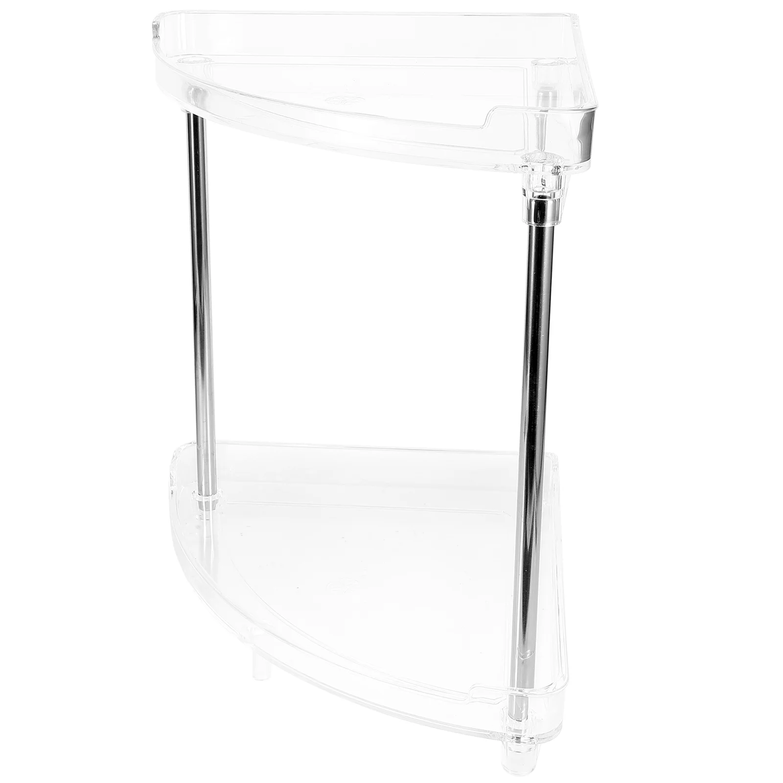 

Stainless Steel Shelf Corner Bathroom Storage Stand Organizer Desktop Cosmetics Kitchen Countertop