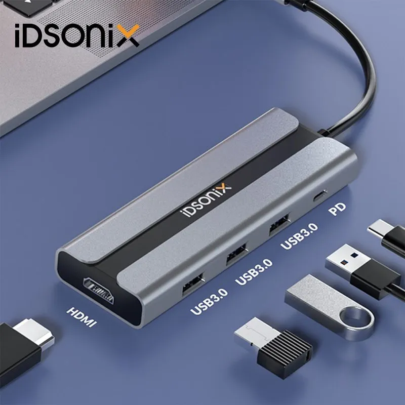

Док-станция iDsonix, USB C, HDMI, USB 100, 3,0 Вт