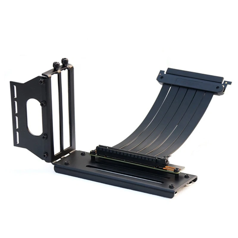 

PCI Express Riser Holder Bracket Full Speed 3.0 PCIE X16 Graphics Card Riser Extension Cable for GPU Vertical Mount