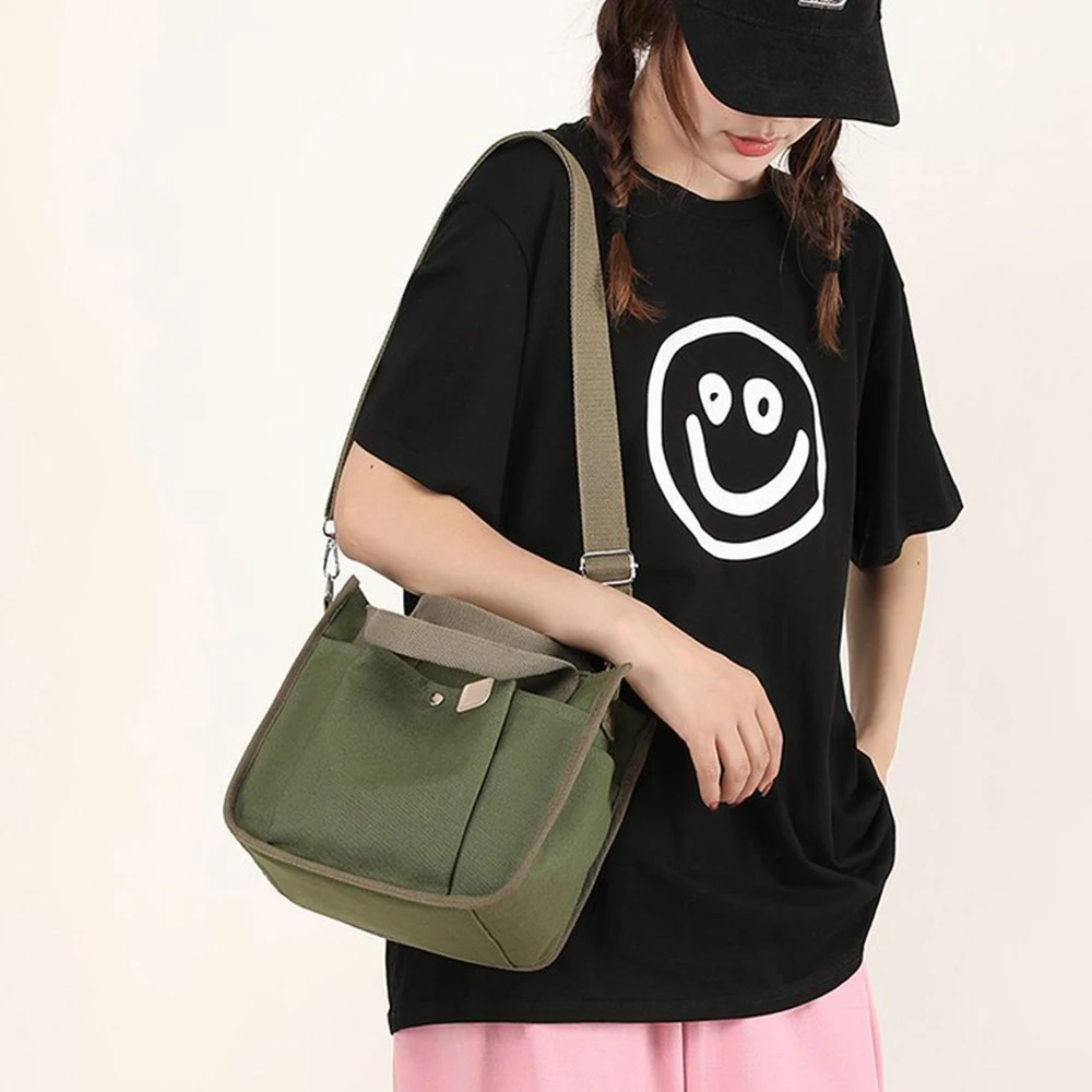 Casual Canvas Bag Designer Bags for Women Tote Mini Handbags Multiple Pockets Shoulder Crossbody Bag 2023 Small Shopper Purses